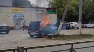 4 сентября в Касимове сгорел легковой автомобиль