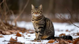 Холодно ли кошкам зимой на улице и как они переносят сильный холод?