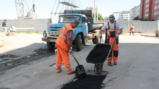 За неделю в Рязани рабочие отремонтировали ямы на 10 улицах