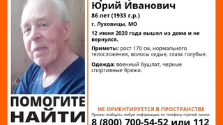 Страдает деменцией: в Чучковском районе 86-летнего жителя Подмосковья