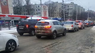 Из-за ДТП: Рязань встала в 10-балльных пробках