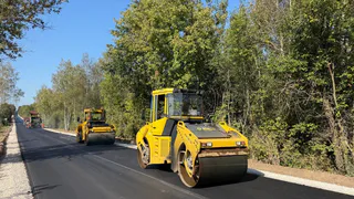 В деревне Гусь-Хрустального района завершают капитальный ремонт дорожного полотна