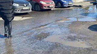 В центре Рязани прорвало канализацию