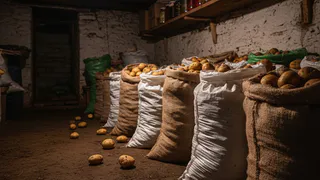 Не прорастёт даже в самом сыром погребе: кладу 1 веточку в ящики с картошкой — ни одного ростка до самой весны