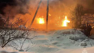 При пожаре в Собинском районе пострадал мужчина