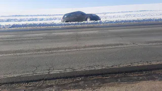 Под Рязанью Honda съехала в кювет