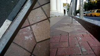 "Неужели нельзя было подстелить картонку?" - рязанцы жалуются на безалаберность рабочих