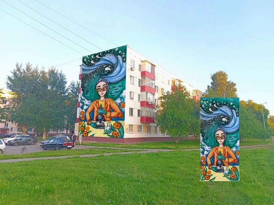 Нижнекамцы выбрали лучший народный эскиз мурала
