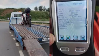 Пьяный мотоциклист попал в ДТП, удирая от ГИБДД. Это третий его «залет»