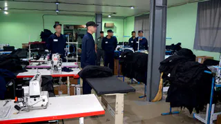 В рязанской колонии организовали производство чехлов для военной техники