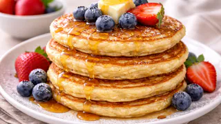 Ставлю тесто на оладьи с вечера — утром жарю пышные за 10 минут: ничего месить не нужно