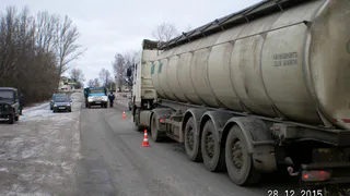 Рязанку сбил молоковоз