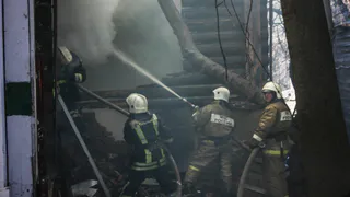 В Рязани во время пожара пострадал 26-летний мужчина