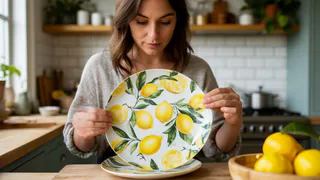Заказала на Вайлдберриз трендовый набор тарелок из коллекции "Прованс лимоны": с первого взгляда поняла - вот в чем кроется антистресс