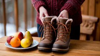 Натираю подошву одним фруктом - и бед не знаю: не скольжу и не падаю. Бегаю по льду, как по асфальту