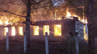 В Чучкове Рязанской области горело здание бывшего детсада