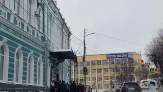 Около здания Арбитражного суда в Рязани засняли кинологов