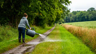 Поливаю дорожки на даче манным раствором — через 2 дня не нахожу ни одного муравья: никакая «химия» не нужна