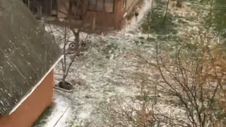 М-м-м, весна! В рязанской Соколовке выпал снег