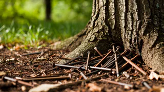 Вот зачем Мичурин забивал под деревья огромные гвозди. Повторил старую крестьянскую фишку и обомлел