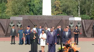 Игорь Щёголев принял участие в церемонии посвящения брянских ребят в юнармейцы