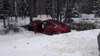 Иномарка улетела в кювет в Касимовском районе