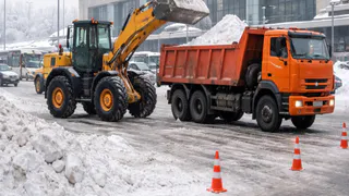 Во Владимире ограничили проезд на Вокзальной площади из-за уборки снега