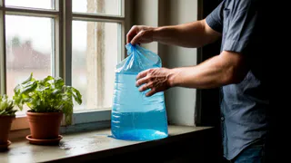 Всегда оставляю на подоконнике пакет с водой: узнал надёжный способ забыть про надоедливую проблему