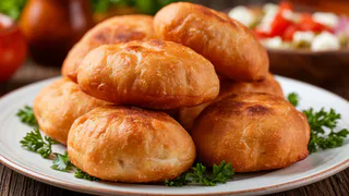 Если добавить в тесто на кефире 1 ложку крупы, то от таких пирожков не оторваться, они будут супер нежные - сочные беляши без дрожжей