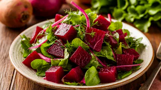 Сочный салат со свеклой: родных от него за уши не оттащить - простой и быстрый рецепт
