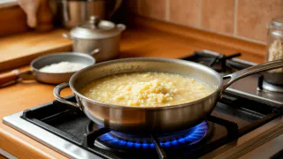 Для такой каши и крупы никакой не надо: варится 3 минуты и сводит с ума своим вкусом