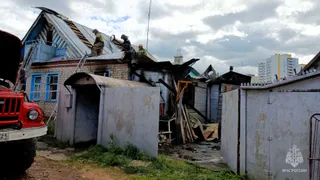 В Альгешево горел частный дом, погиб молодой мужчина