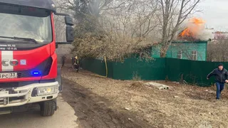 Во Владимире на улице Ватутина произошёл пожар в частном доме
