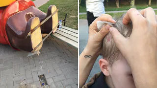 Мама мальчика, на которого упал медведь: “Я хочу засудить администрацию города”