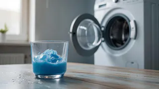 Стакан при стирке - и вещи кристально белые: заливаем в стиралку вместе с порошком