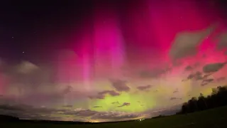 Ночью во Владимирской области очевидцы наблюдали Полярное сияние