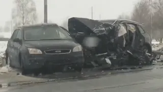 Появилось видео с места смертельного ДТП в Шацком районе