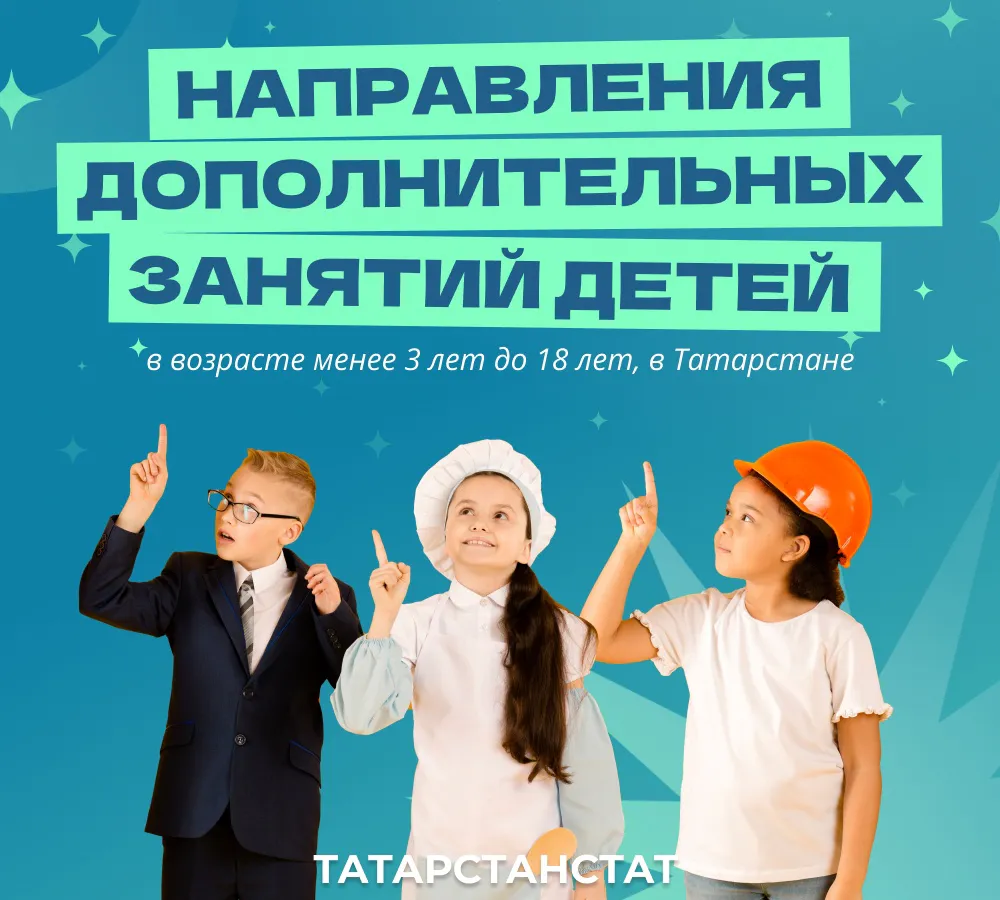 В Татарстане проживает 852 тыс. детей