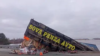 Грузовик с лимонадом попал в аварию под Пензой