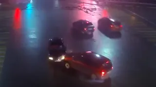 Опубликовано видео момента ДТП в центре Рязани: столкнулись две иномарки