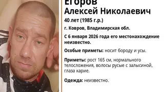 В регионе проходят поиски пропавшего 40-летнего ковровчанина