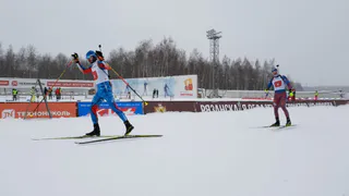 Антон Шипулин обогнал рязанского биатлониста на последних метрах масс-старта
