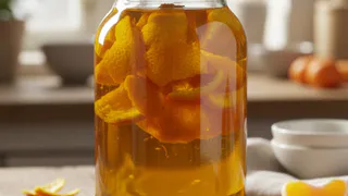 Мандариновые корки заливаю растительным маслом — всю зиму не нарадуюсь своей хитрости: простой лайфхак