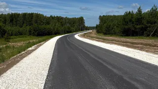 К деревне Лошаиха Камешковского района проложили новую дорогу