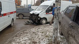 В Рязани машина «скорой помощи» попала в ДТП