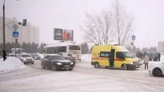 В Нижнекамске автобус сбил двух школьников