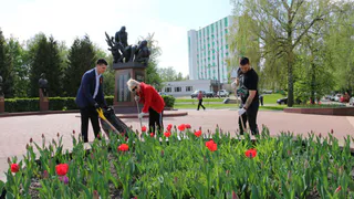 Брянские сотрудники Облдумы и депутаты вышли на субботник