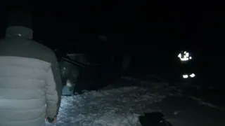 На трассе под Рязанью водитель Datsun on-Do вылетел в кювет