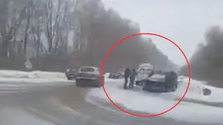 В Рязанском районе "Газель" столкнулась с легковым автомобилем