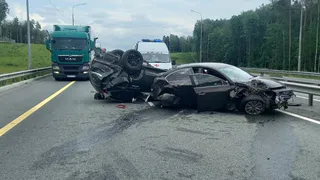 В Судогодском районе на трассе в серьёзном ДТП столкнулись два автомобиля